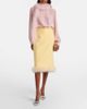 Valentino Valentino Crepe Couture feather-trimmed pencil skirt - 2