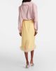 Valentino Valentino Crepe Couture feather-trimmed pencil skirt - 3