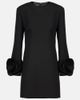 Valentino Valentino Crepe Couture floral-appliqué minidress - 1