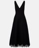 Valentino Valentino Crepe Couture lace-trimmed midi dress - 1