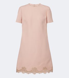 Valentino Valentino Crepe Couture lace-trimmed minidress