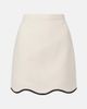 Valentino Valentino Crepe Couture scalloped miniskirt - 1