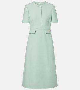 Valentino Valentino Crepe Couture VGold midi dress