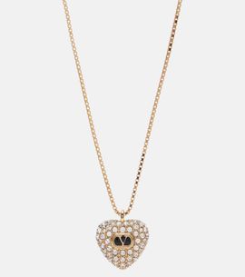 Valentino Valentino CÅur Royal embellished pendant necklace