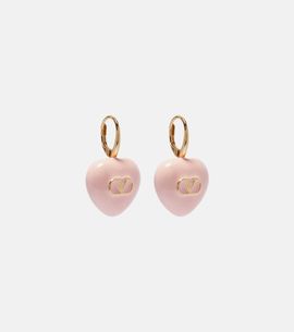 Valentino Valentino CÅur Royal VLogo enamel earrings