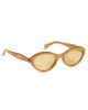 Valentino Valentino Dauphin Sunglasses GOLD-GOLD-YELLOW One - 1