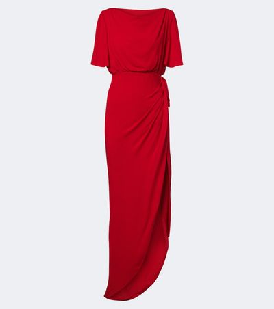 Valentino Valentino Draped silk georgette gown