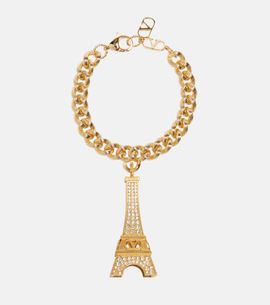 Valentino Valentino Eiffeltower crystal-embellished bracelet
