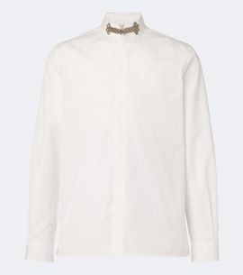 Valentino Valentino Embellished cotton poplin shirt