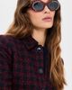 Valentino Valentino Embellished Oval Sunglasses Havana-Havana-Blue One - 3