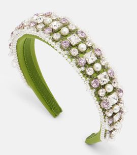 Valentino Valentino Embellished wool and silk headband