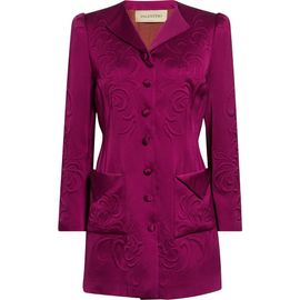 Valentino Valentino Floral Embossed Cady Blazer Dress