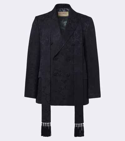 Valentino Valentino Floral jacquard linen and silk blazer