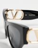Valentino Valentino Garavani Sunglasses Black-Black-Grey One - 5