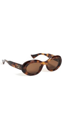 Valentino Valentino Garavani Sunglasses Havana-Havana-Brown One