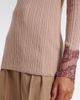 Valentino Valentino Gathered lace-trimmed cashmere sweater - 4