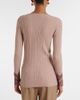Valentino Valentino Gathered lace-trimmed cashmere sweater - 5