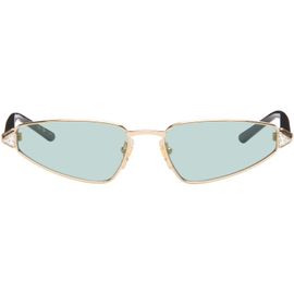 Valentino Valentino Gold & Black Metal Cat-Eye Sunglasses