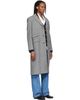 Valentino Valentino Gray Wool Herringbone Coat - 2