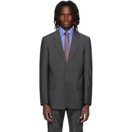Valentino Valentino Gray Wool Mohair Blazer