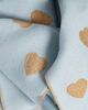 Valentino Valentino Heart fringed wool-blend scarf - 4