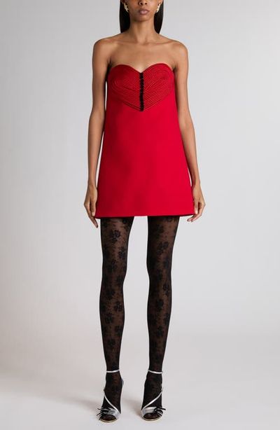 Valentino - Heart Front Strapless Minidress