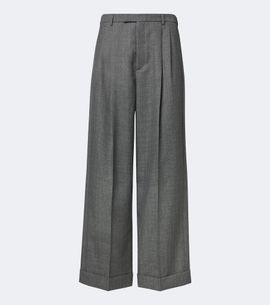 Valentino Valentino Herringbone wide-leg pants