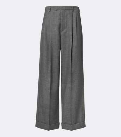 Valentino Valentino Herringbone wide-leg pants