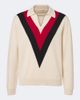 Valentino Valentino Jacquard cashmere polo sweater - 1