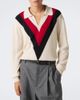 Valentino Valentino Jacquard cashmere polo sweater - 3