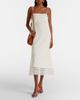 Valentino Valentino Lace-trimmed linen midi dress - 2