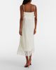 Valentino Valentino Lace-trimmed linen midi dress - 3