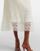 Valentino Valentino Lace-trimmed linen midi dress - 5