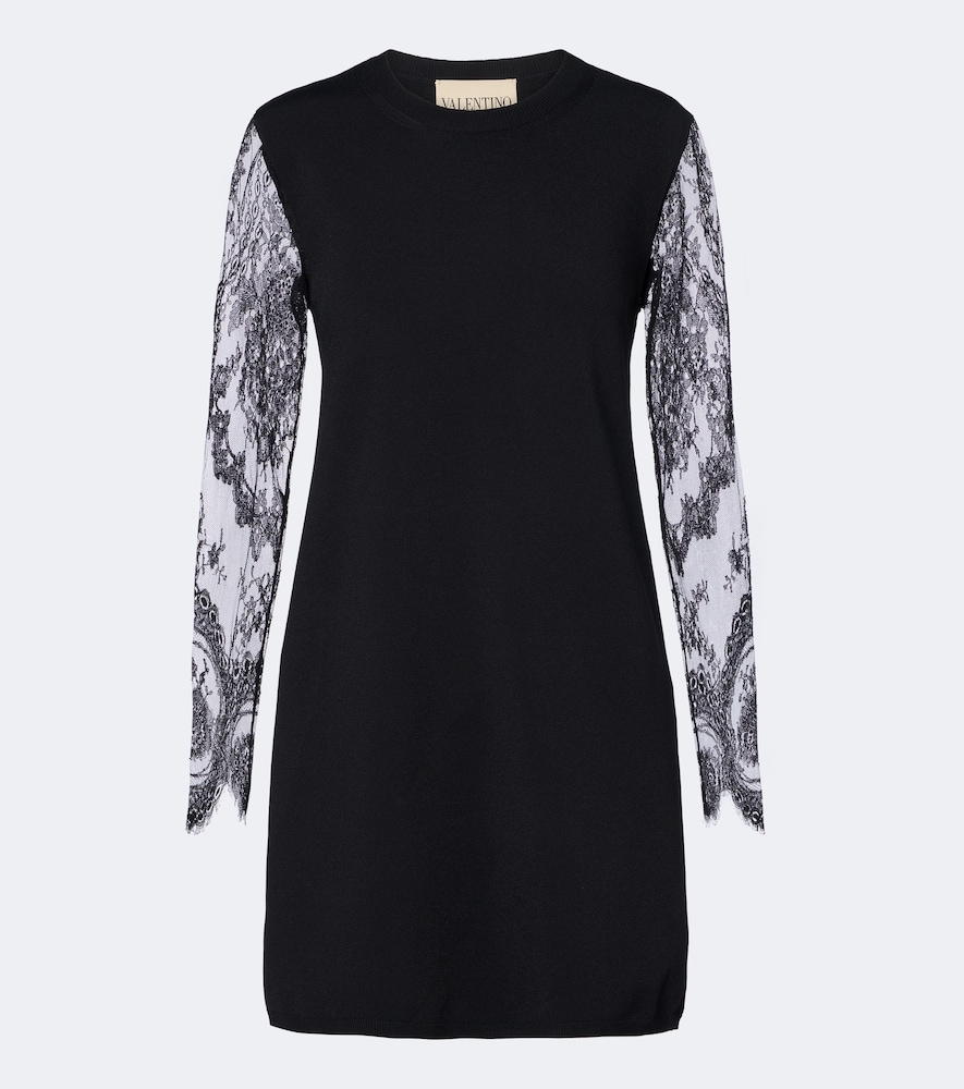 Valentino Valentino Lace-trimmed minidress