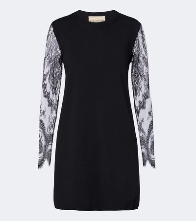 Valentino Valentino Lace-trimmed minidress