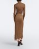 Valentino Valentino Lace-trimmed ribbed-knit lamé midi skirt - 6