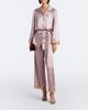 Valentino Valentino Lace-trimmed silk crêpe satin wide-leg pants - 2
