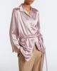 Valentino Valentino Lace-trimmed silk satin shirt - 2