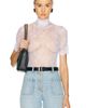 Valentino Valentino Lace Jersey Bodysuit Top - 1