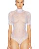Valentino Valentino Lace Jersey Bodysuit Top - 2