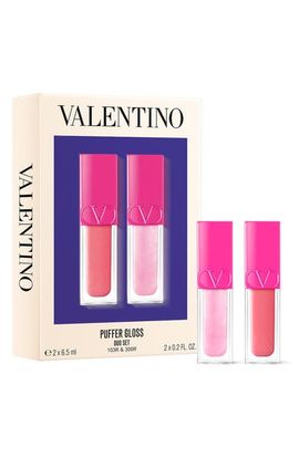 Valentino Valentino Limited Edition Puffer Complex Lip Plumper Lip Gloss Duo Set 