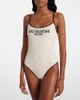Valentino Valentino Logo printed piquÃ© swimsuit - 2