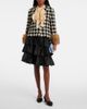 Valentino Valentino Macro faux-fur trimmed wool-blend tweed jacket - 2