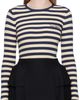 Valentino Valentino Navy & Beige Cotton T-shirt - 1
