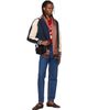 Valentino Valentino Navy Canvas & Fine Gabardine Bomber Jacket - 4