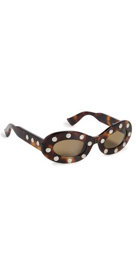 Valentino Valentino Nellcote Sunglasses Havana-Havana-Brown One
