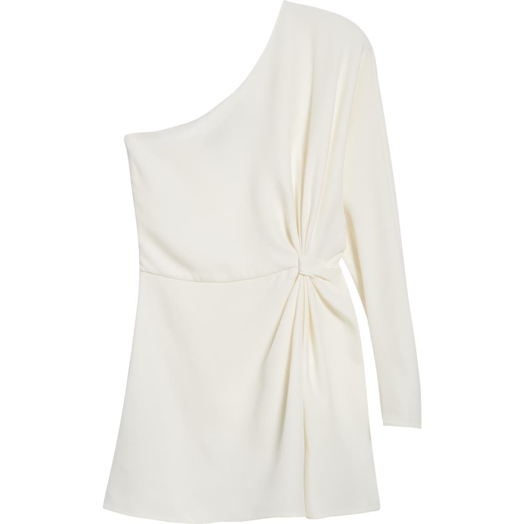 Valentino Valentino One-Shoulder Silk Cady Couture Top