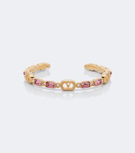 Valentino Valentino Ovalette Swarovski®-embellished cuff bracelet
