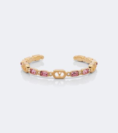 Valentino Valentino Ovalette Swarovski®-embellished cuff bracelet