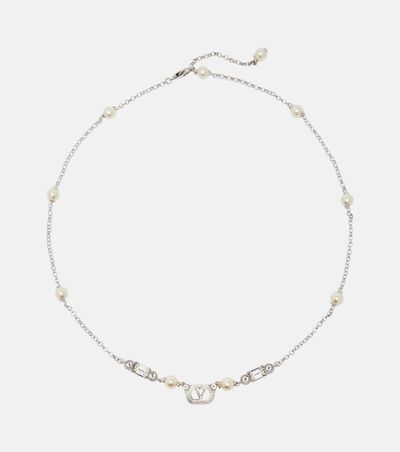 Valentino Valentino Ovalette SwarovskiÂ®-embellished necklace